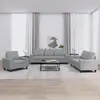 Image de VidaXL Ensemble de canapés 3 pcs Gris clair Tissu