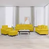 Image de vidaXL Ensemble de canapés 4 pcs - Jaune