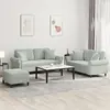Image de VIDAXL Ensemble canapés 3 pcs - Gris clair