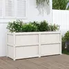 Image de vidaXL Jardinière blanc 150x50x70 cm pin massif