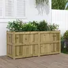 Image de vidaXL Jardinière - Bois imprégné