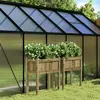 Image de vidaXL Jardinières avec Pieds 2 pcs