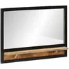 Image de vidaXL Miroir avec étagère Manguier