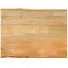 Image de vidaXL Dessus de table 90x60x3,8 cm bord vivant bois massif manguier