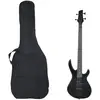 Image de vidaXL Guitare basse électrique débutant 46" - Noir