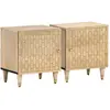 Image de vidaXL Tables de Chevet - Bois de Manguier