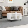 Image de vidaXL Table Basse Blanc Brillant 60x50x36,5