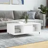 Image de vidaXL Table basse - Blanc brillant 90x50x36,5 cm