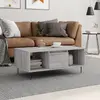 Image de vidaXL Table basse Sonoma Gris 90x50x36,5 cm