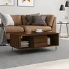 Image de vidaXL Table basse Chêne Marron 90x50x36,5 cm