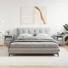 Image de vidaXL Tables de chevet - 2 pcs - Gris béton