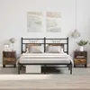 Image de vidaXL Tables de chevet 2pcs - Chêne fumé