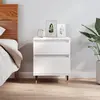 Image de vidaXL Table de chevet - Blanc