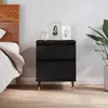 Image de vidaXL Table de chevet - Noir 40 x 35 x 50 cm