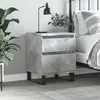 Image de vidaXL Table de chevet gris béton 40x35x50 cm