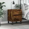 Image de vidaXL Table de Chevet - Chêne Fumé