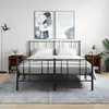 Image de vidaXL Tables de chevet 2 pcs - Chêne fumé, métal