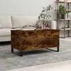 Image de vidaXL Table basse chêne fumé 90 cm