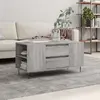 Image de vidaXL Table basse sonoma gris 102x44 cm