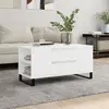 Image de Vidaxl - Table basse Blanc 102 cm
