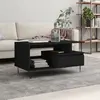 Image de vidaXL Table basse 90x49 cm - Noir