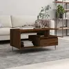 Image de VidaXL Table Basse Chêne Marron 90x49x45