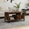 Image de Vidaxl Table basse Chêne fumé 90x49x45 cm