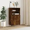 Image de vidaXL Buffet haut chêne fumé 60x36x110 cm