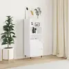 Image de vidaXL Buffet Haut Blanc