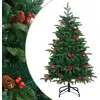 Image de vidaXL Sapin de Noël avec pommes de pin et baies 150 cm