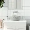 Image de VidaXL Vasque à Poser - Gris Rond