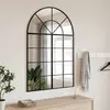 Image de Miroir mural noir 80x120 cm arche fer