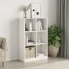 Image de vidaXL Bibliothèque blanc bois massif de pin