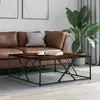 Image de vidaXL Table basse chêne fumé