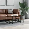 Image de vidaXL Table basse chêne fumé 100x50.5x40 cm