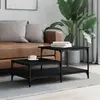 Image de vidaXL Table basse noir 100 cm