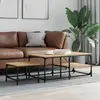 Image de VIDAXL Tables basses gigognes chêne sonoma (2 pièces)
