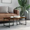 Image de Vidaxl Table basse Chêne fumé 90 cm