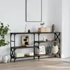 Image de VidaXL Table console Chêne Marron 150x29x76,5 cm