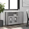 Image de VidaXL Buffet Sonoma Gris 100x35x75 cm