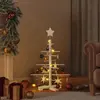 Image de vidaXL Arbre de Noël en bois - 75 cm
