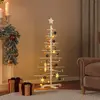 Image de vidaXL Arbre de Noël décoratif en bois 125 cm