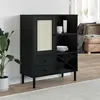 Image de vidaXL Buffet SENJA - Rotin noir