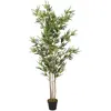 Image de vidaXL Bambou artificiel - 1380 feuilles - 200 cm - Vert