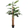 Image de vidaXL Bananier artificiel 9 feuilles - 120 cm - Vert