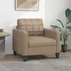 Image de vidaXL Fauteuil Cappuccino 60 cm Similicuir