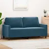 Image de vidaXL Canapé à 2 places - Bleu