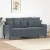 Image de vidaXL Canapé Gris Foncé Velours