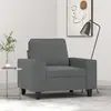 Image de vidaXL Fauteuil Gris foncé 60 cm Tissu