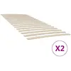 Image de vidaXL Lattes de rechange pour sommier avec 34 lattes, 2 pièces, 90 x 200 cm
